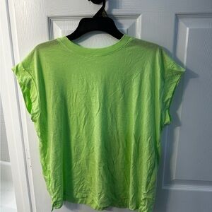 a new day Bright Green Short Sleeve Top